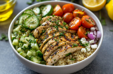 Lemon Herb Chicken in a bowl