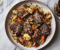 Spaghetti with Red Wine Braised Short Ribs