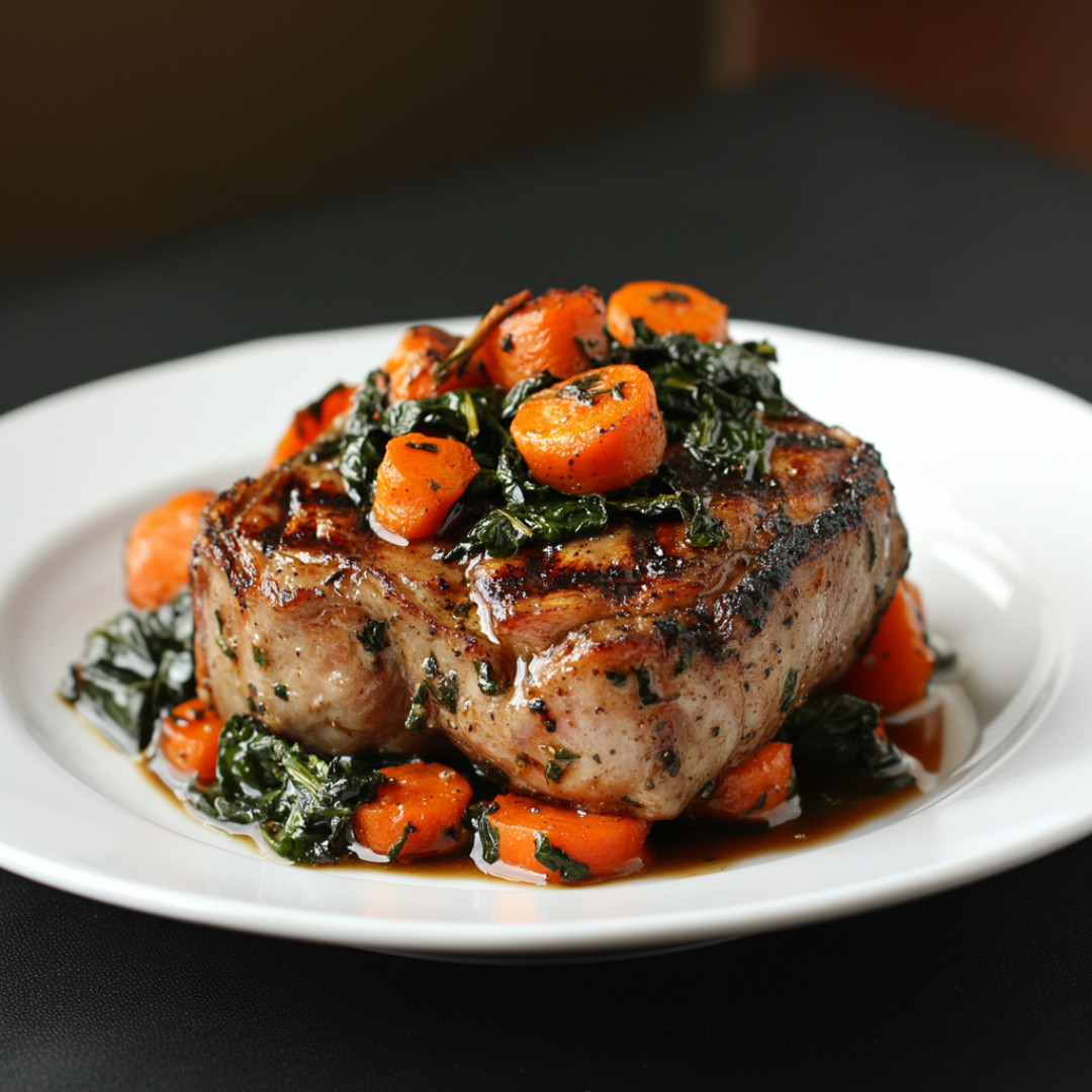 ポークチョップ PORKCHOP チノパン グリーン キャリー ラディアル Roast-Pork-Chops-with-Swiss-