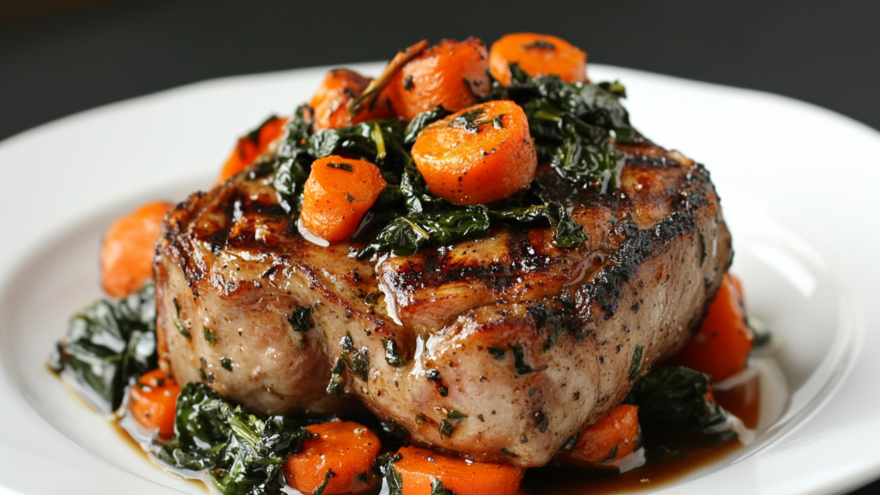 ポークチョップ PORKCHOP チノパン グリーン キャリー ラディアル Roast-Pork-Chops-with-Swiss-