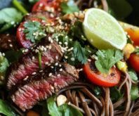 Soba Noodle and Steak Salad With Ginger-Lime Dressing