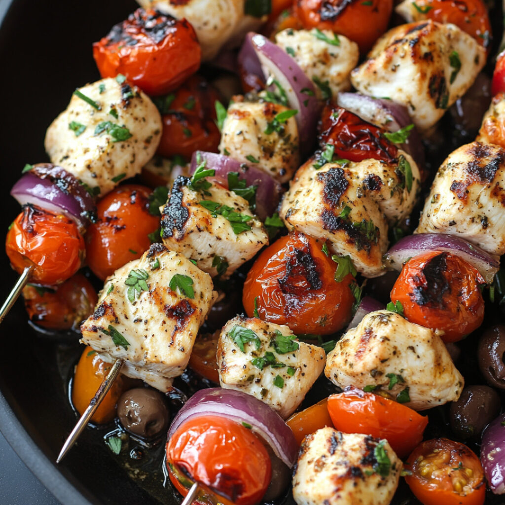 Yogurt-Marinated Chicken Skewers