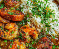 Truffle Spiced Gulf Shrimp & Sausage Gumbo with Garlic Rice